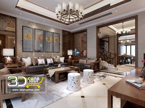 429 Living Room 3d Max Interior Scene