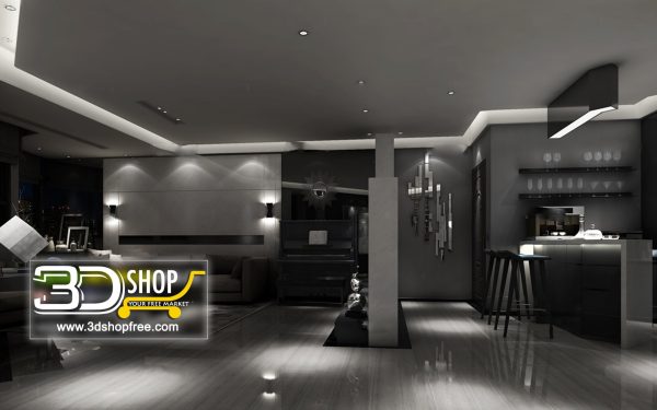 432 Living Room 3d Max Interior Scene
