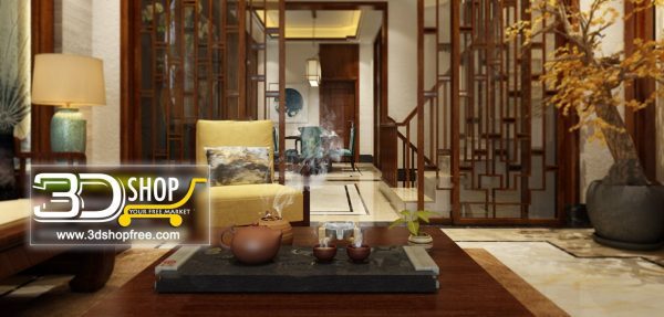 434 Living Room 3d Max Interior Scene
