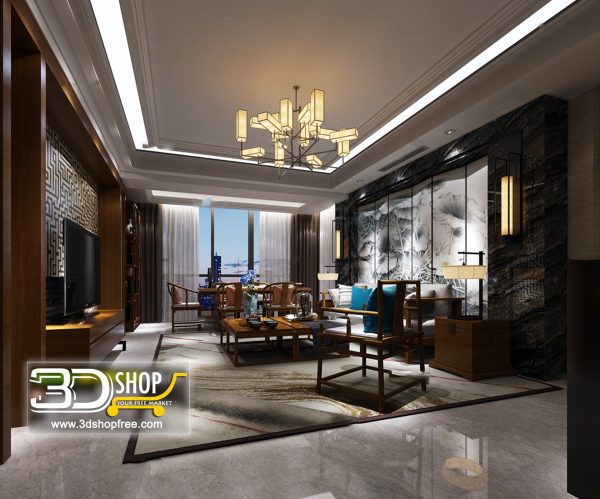 435 Living Room 3d Max Interior Scene
