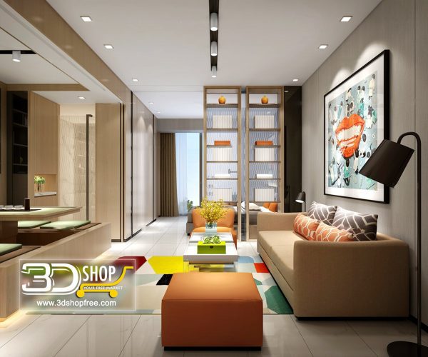 439 Living Room 3d Max Interior Scene