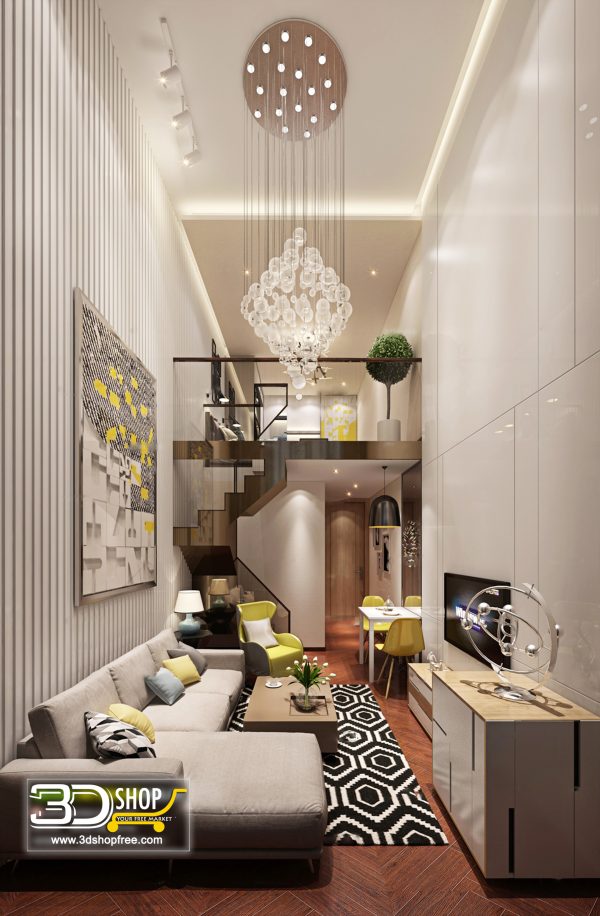 440 Living Room 3d Max Interior Scene