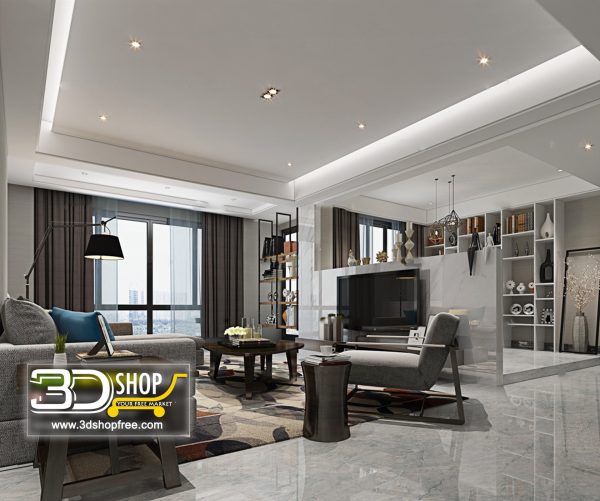 441 Living Room 3d Max Interior Scene