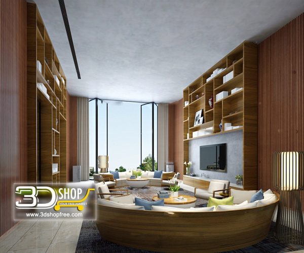 445 Living Room 3d Max Interior Scene