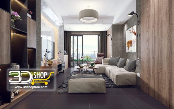 451 Living Room 3d Max Interior Scene