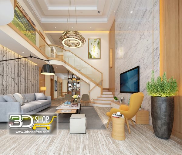 459 Living Room 3d Max Interior Scene