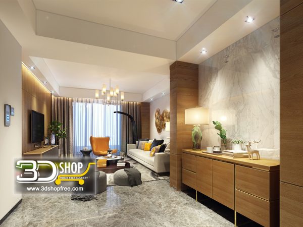 462 Living Room 3d Max Interior Scene