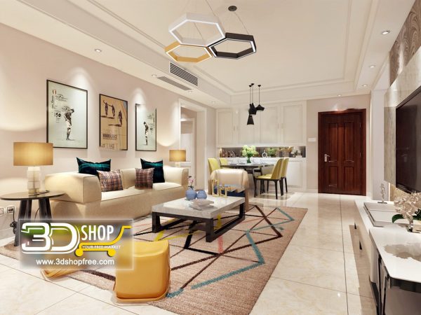467 Living Room 3d Max Interior Scene
