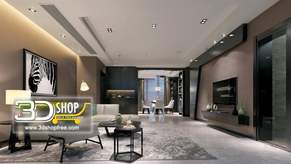 469 Living Room 3d Max Interior Scene