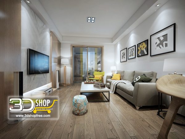 471 Living Room 3d Max Interior Scene