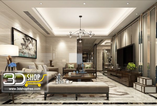 472 Living Room 3d Max Interior Scene