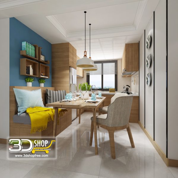 Living Room 3d Max Interior Scene 484