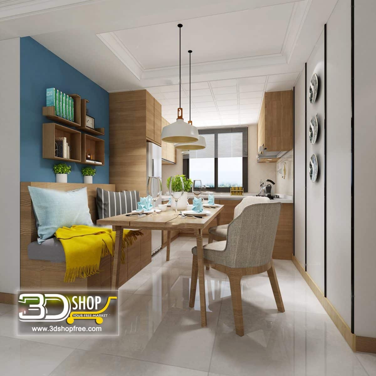 Living Room 3d Max Interior Scene