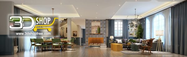 493 Living Room 3d Max Interior Scene