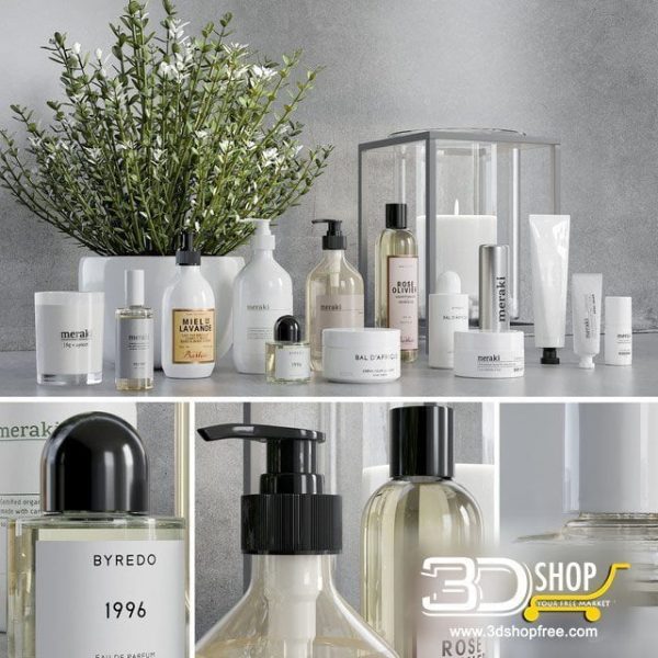 Bathroom Decorative Items 3d Models 087
