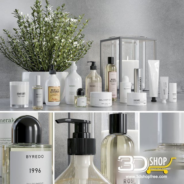 Bathroom Decorative Items 3d Models