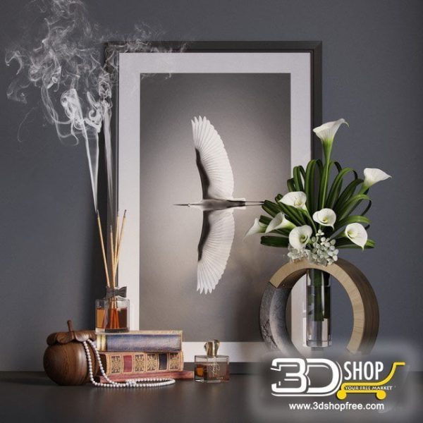 Decorative Items 3d Models Corona & VRay 090