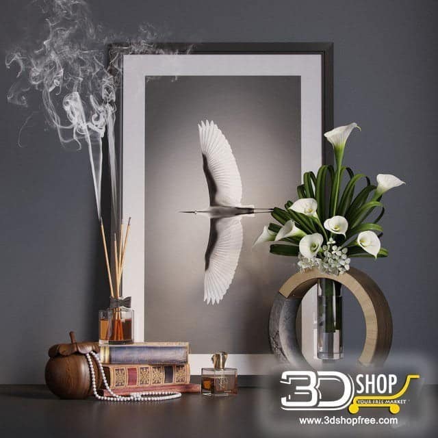 Decorative Items 3d Models Corona & VRay