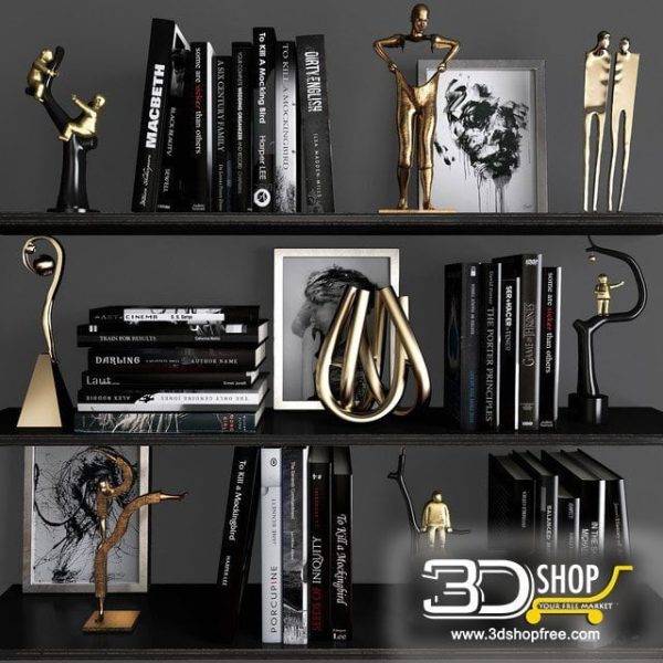 Decorative Shelves 3d Models 054