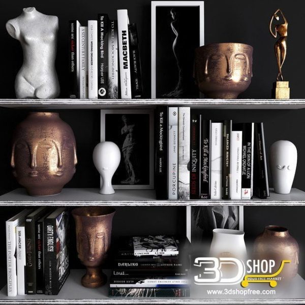Decorative Shelves 3d Models 055