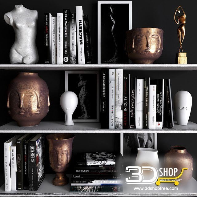 Decorative Shelves 3d Models