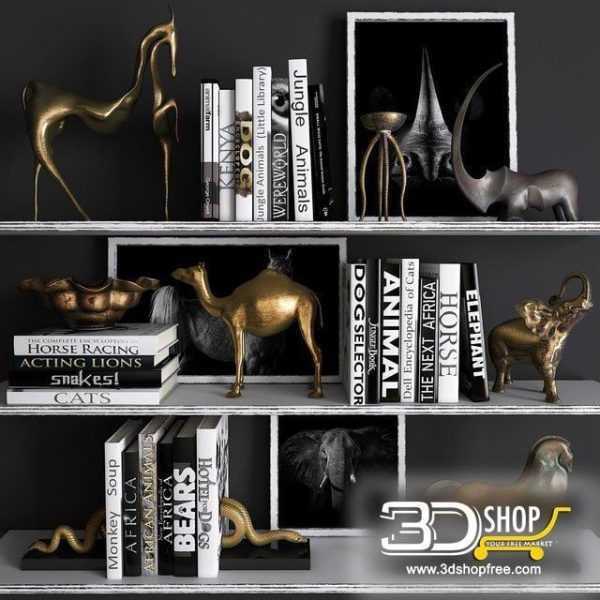 Decorative Shelves 3d Models 060