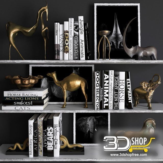 Decorative Shelves 3d Models