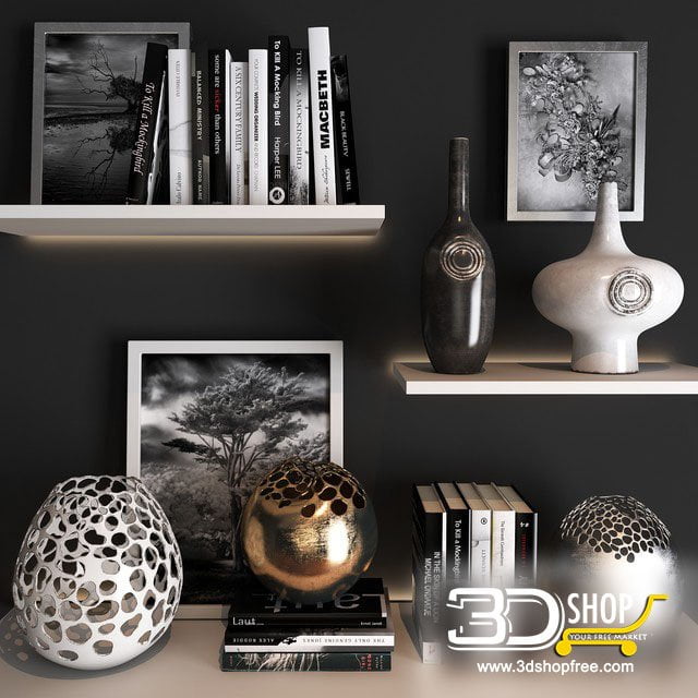 Decorative Shelves 3d Models