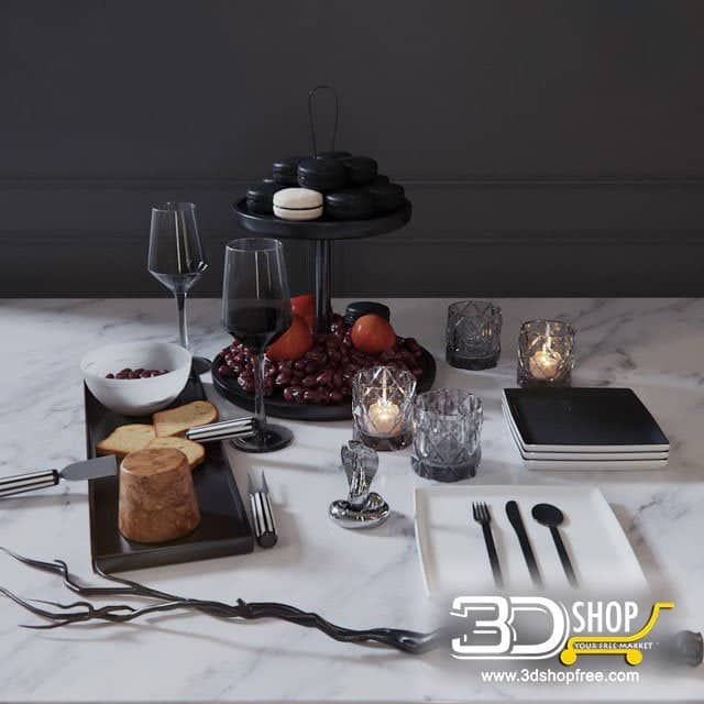 Dinner Decor Set Corona & VRay
