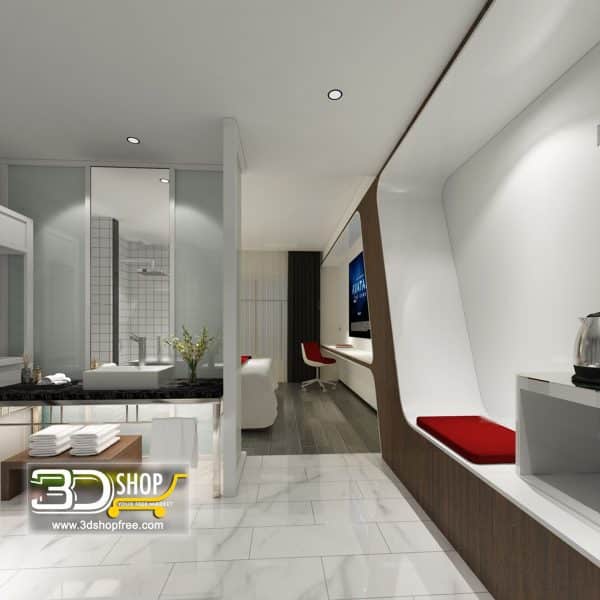 Modern Hotel Suite 076