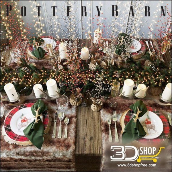 X-Mas Decorative Items 3d Models 073