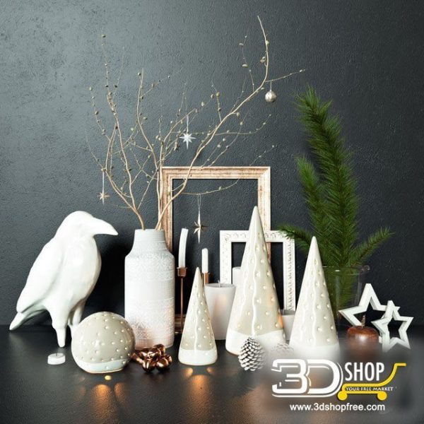 X-Mas Decorative Items 3d Models 074