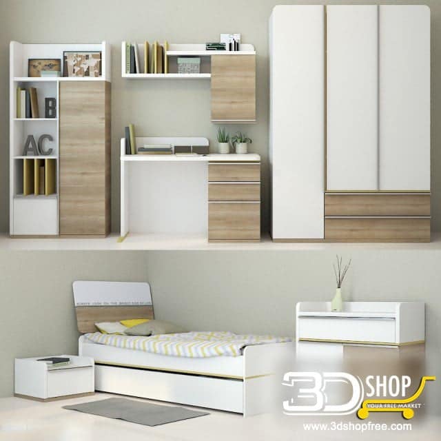 Kids Bed 3D Model