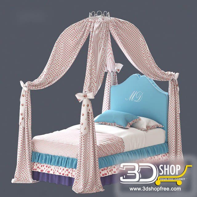 Kids Bed 3D Model