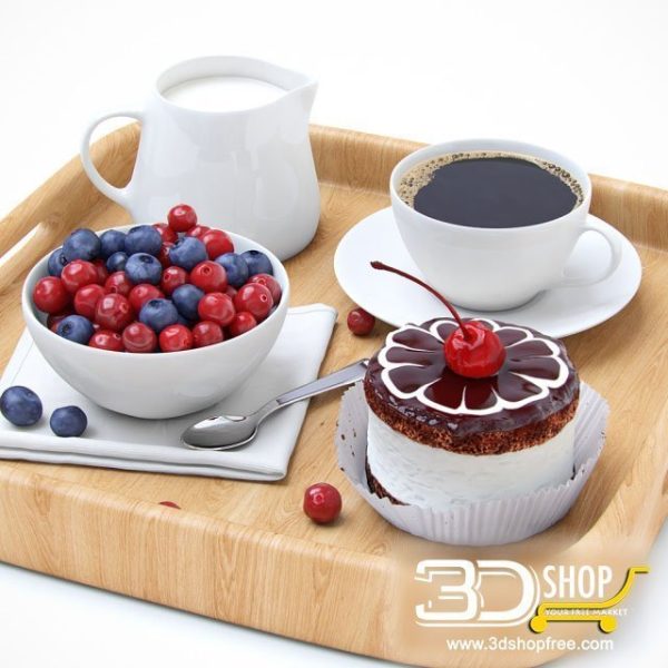 Cake & Coffee 3d Models 012