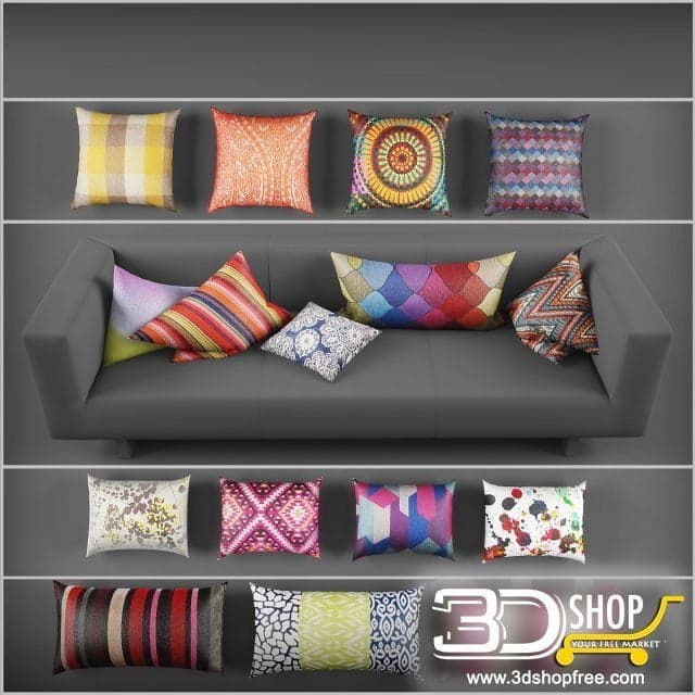 Cushions 3d Model