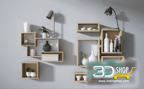Decorative set 3d Models 099