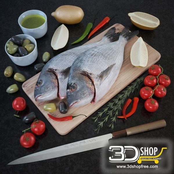 Fish Tray 3d Models 014