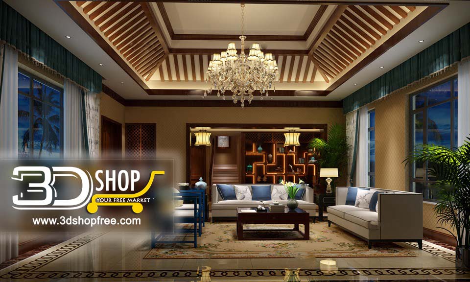 Modern Livingroom Fusion Style