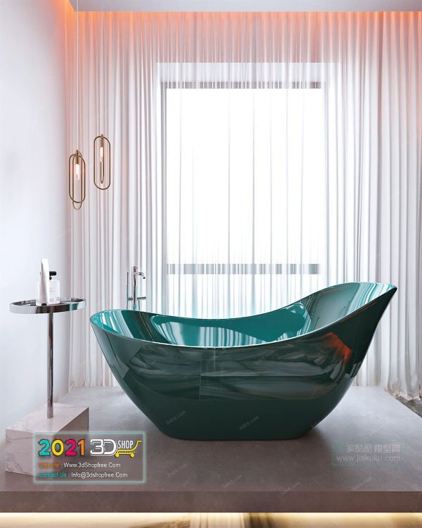Bathroom Interior Scene Corona Render C002