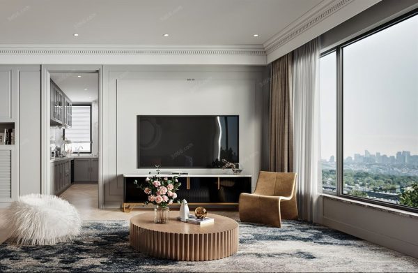 Living Room Interior Scene Corona Render C007
