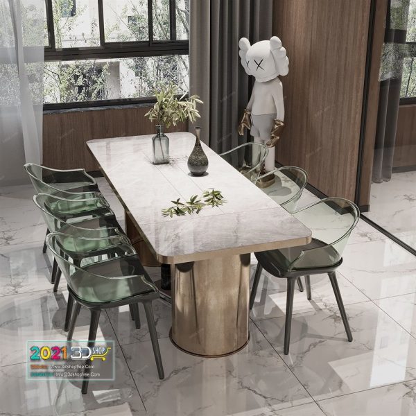 Dining Interior Scene Corona Render C021