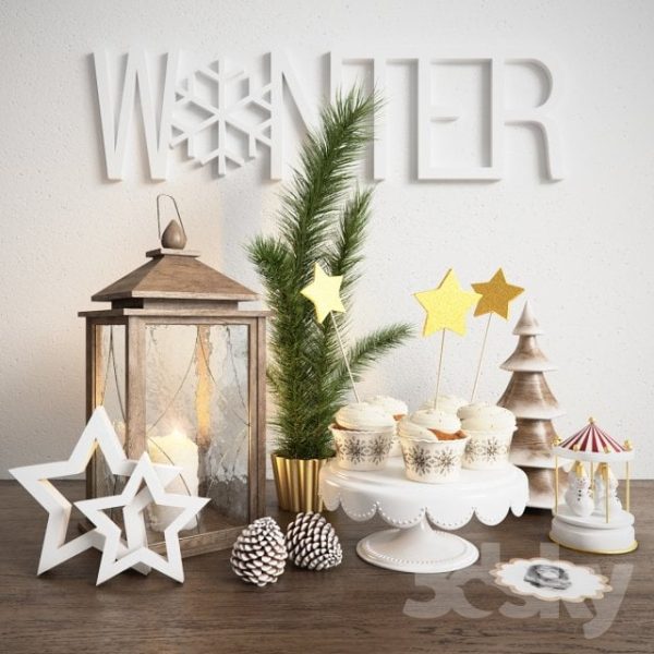 Set Winter 3d Models C084